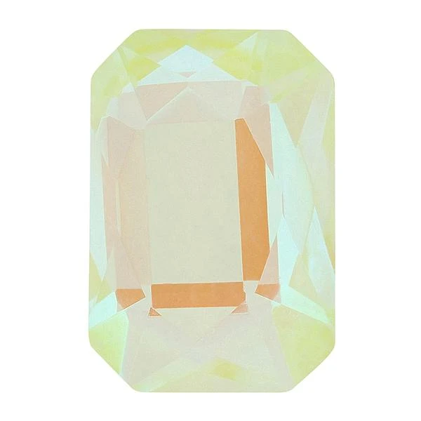 Bling! 2602 Emerald Cut Flatback Lemon MI 6x4mm