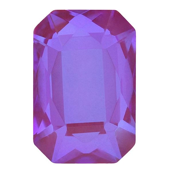 Bling! 2602 Emerald Cut Flatback Ruby MI 6x4mm