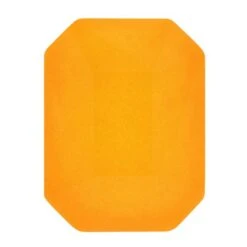 Bling! 2602 Emerald Cut Flatback Electric Orange 8x6mm