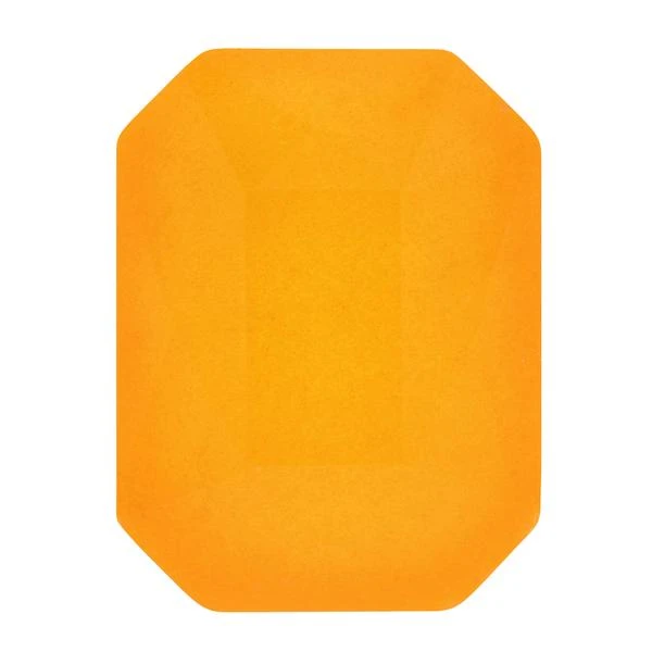 Bling! 2602 Emerald Cut Flatback Electric Orange 8x6mm