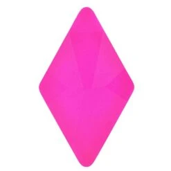 Bling! 2709 Diamond Flatback Electric Rose 10x6mm