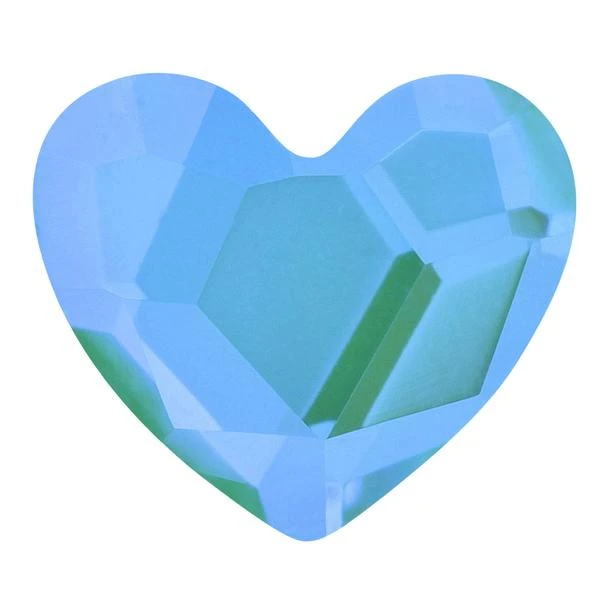 Bling! 2808 Heart Flat Back Forest MI 6x5mm