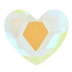 Bling! 2808 Heart Flat Back Lemon MI 6x5mm