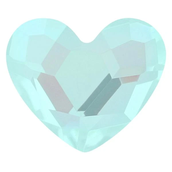 Bling! 2808 Heart Flat Back Mint MI 6x5mm