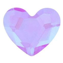 Bling! 2808 Heart Flat Back Raspberry MI 6x5mm