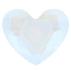 Bling! 2808 Heart Flat Back White MI 6x5mm