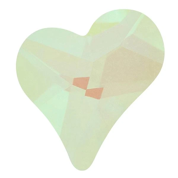 Bling! 2809 Fancy Heart Flat Back Lemon MI 7x6mm