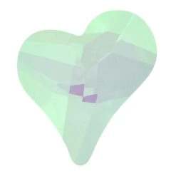 Bling! 2809 Fancy Heart Flat Back Mint MI 7x6mm