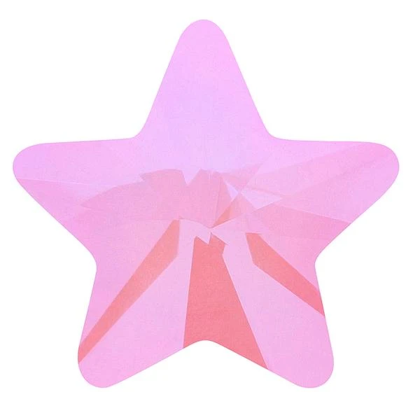Bling! 2816 Star Flat Back Bubblegum MI 6mm