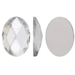 Acrylic (Lucite, Plexiglass) Oval Rhinestones 18mm X 13mm Crystal