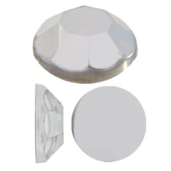 Acrylic (Plexiglas) Flatback Rhinestones Round Crystal Ss12