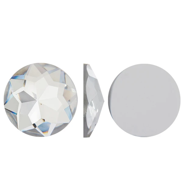 Acrylic (Plexiglas) Flatback Rhinestones Round Crystal 15mm