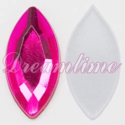 Acrylic (Lucite) Navettes Rhinestones 15mm X 7mm