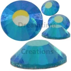 Bling! Flatback Rhinestones 16ss Blue Zircon AB
