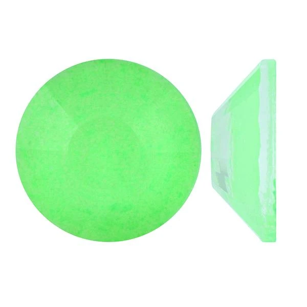 Bling! 2088 Round Flat Back Rhinestones Electric Green Ss30