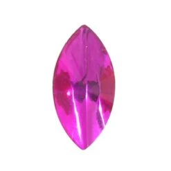 Spark Navette Flat Back Fuschia 8x4mm