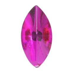Spark Navette Flat Back Fuschia 10x5mm