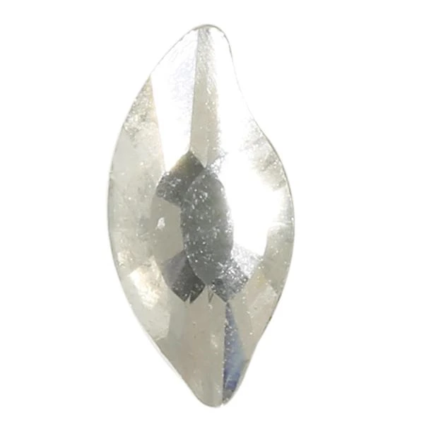 Spark Diamond Leaf Flat Back Crystal 8x4mm