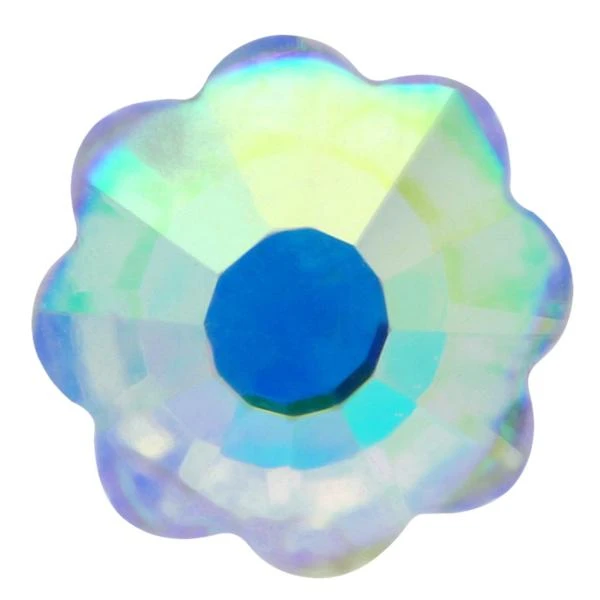 Spark Flower Flat Back Crystal AB 6mm