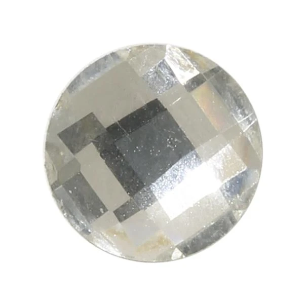 Spark Chessboard Circle Flat Back Crystal 6mm