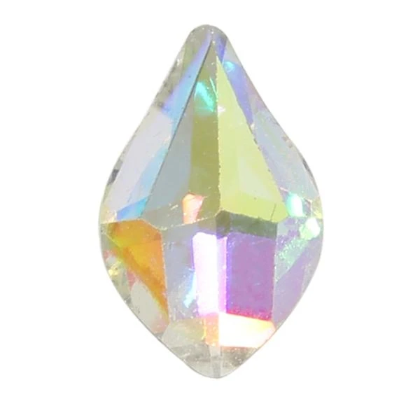 Spark Flame Flat Back Crystal AB 8x5mm