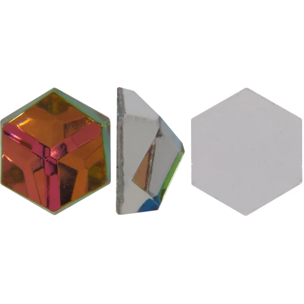 German Made Flatback Hexagon Rhinestones 8mm