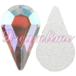 Preciosa 438 15 110 MC Pear Shape Rhinestone Crystal AB 10x6mm