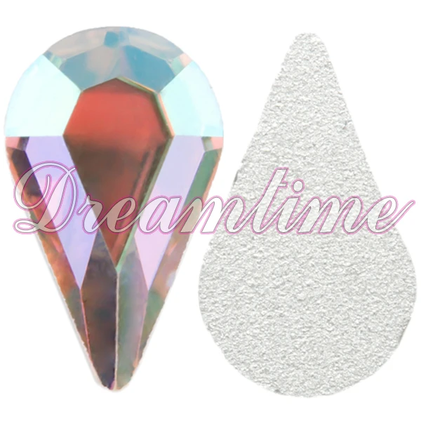 Preciosa 438 15 110 MC Pear Shape Rhinestone Crystal AB 10x6mm