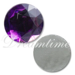 Acrylic (Plexiglas) Flatback Rhinestones Round Faceted 15mm