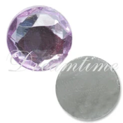 Acrylic (Plexiglas) Flatback Rhinestones Round Faceted 11mm