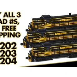 AZL RIO-3 D&RGW RS-3 Locomotives | Buy 3, Get Free Shipping